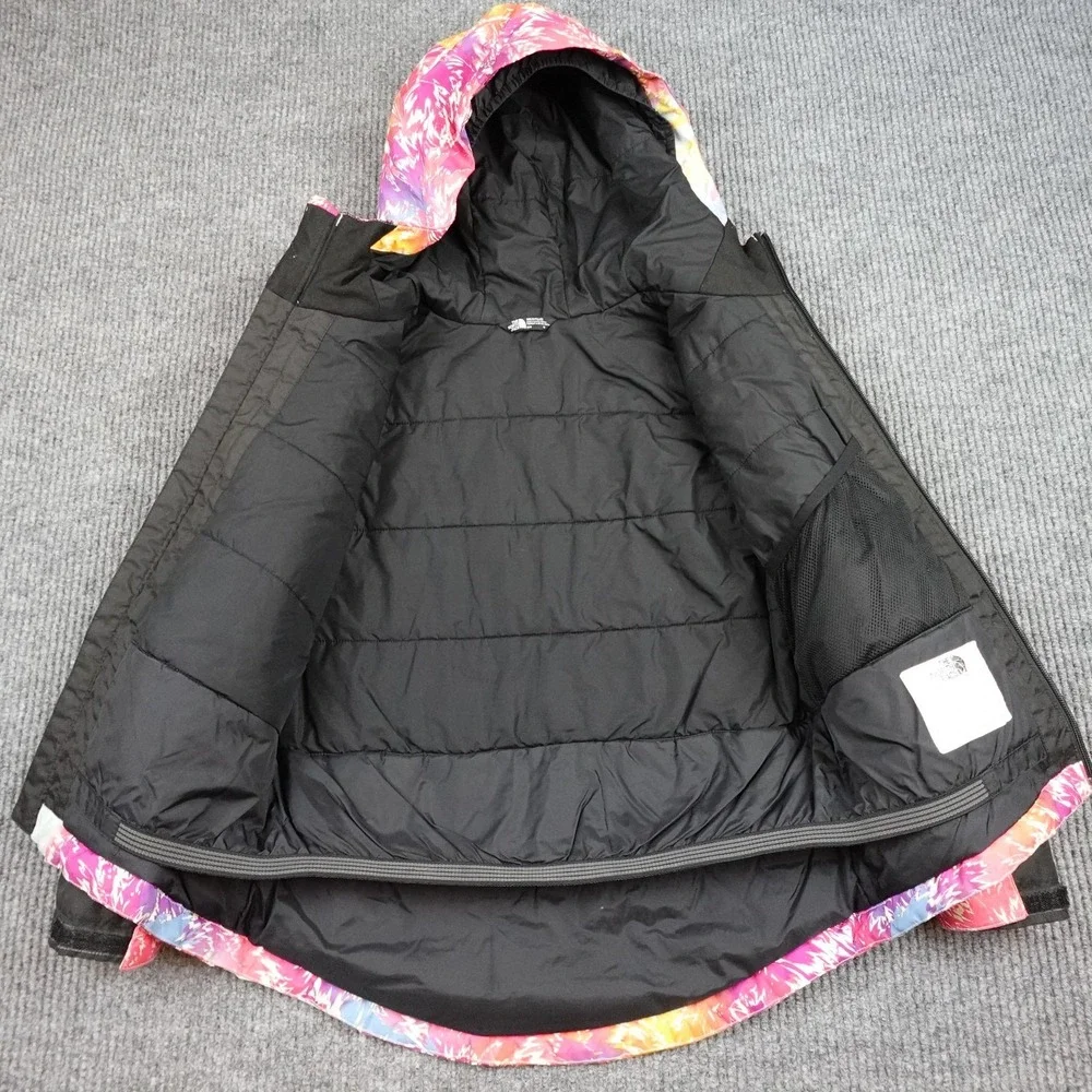 The North Face Ski Jacket Girls 10 Multicolor DryVent Hooded Snow Insulated